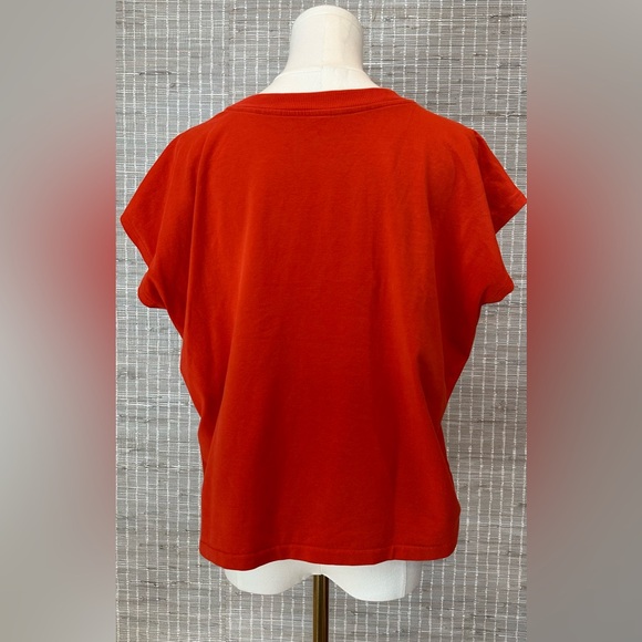 💜 Eileen Fisher Cap-Sleeve Organic Cotton Jersey Shell 💜 - Picture 3 of 4